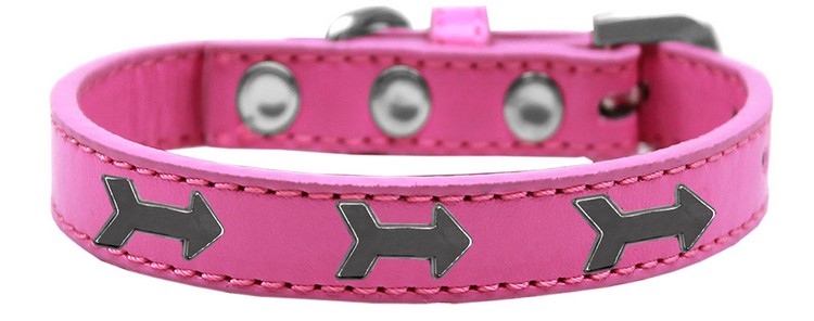 Arrows Widget Dog Collar Bright Pink Size 16